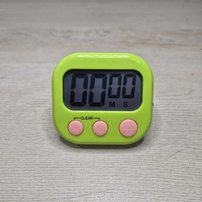 ЖК-дисплей цифровой кухонный таймер обратный отсчет вверх громкая сигнализация ресницы TECH таймер зеленый - Изображение 1 из 4