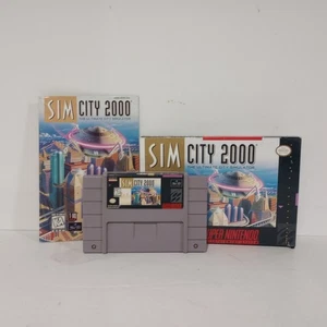 Sim City 2000 for Super Nintendo (SNES) CIB Complete  - Picture 1 of 18