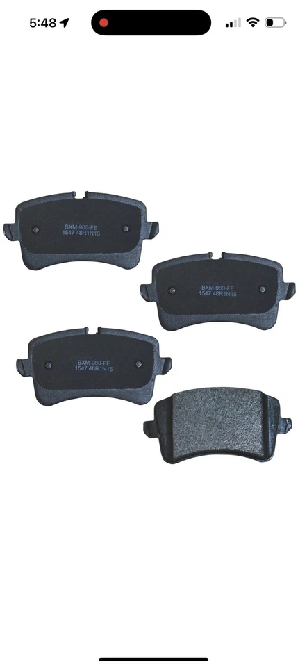 Juego de pastillas de freno de disco Bendix SBM1547 para modelos seleccionados de Audi Porsche 11-21 Foto 1 de 1