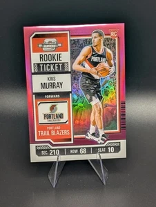 2023-24 Contenders Optic Kris Murray Pink Prizm Rookie Ticket /75  - Free Ship - Picture 1 of 2