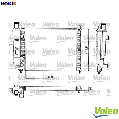 RADIATOR ENGINE COOLING 731582 - Image 1 of 4