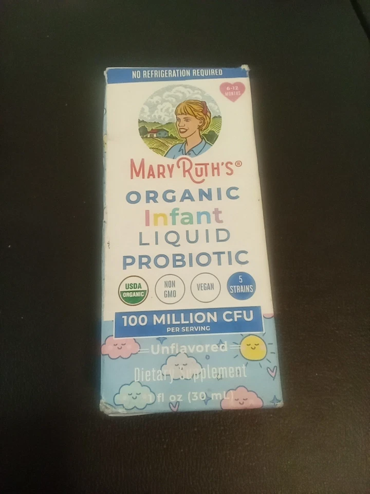 Mary Ruth's Probiótico Líquido Bebés e Bebés 1 Fl OZ Sin Sabor Exp: 12/25 Nuevo Foto 1 de 1