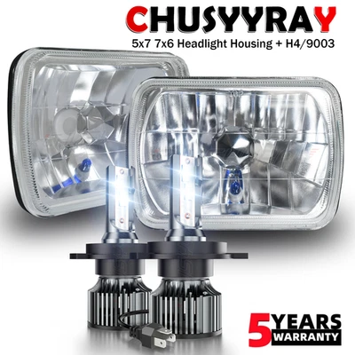 Faros LED 2x6" sellados haz alto y bajo H4 aptos para camioneta Mitsubishi Mighty Max Foto 1 de 4