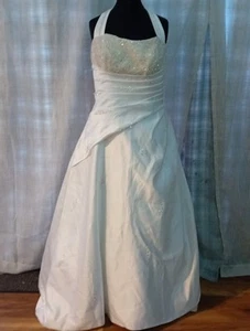 Wedding Dress size 18 ivory satin Alfred Angelo, check measurements T - Picture 1 of 7
