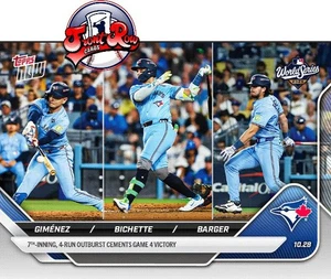 Andres Gimenez Bo Bichette Barger 2025 MLB TOPPS NOW 911 World Series Presale - Picture 1 of 2