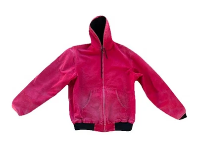 Vintage Carhartt Hooded Thermal Lined Jacket Red (See Pictures For Measurements) - Image 1 of 4