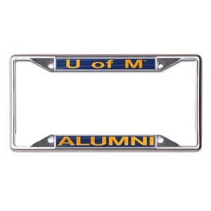 WinCraft Michigan Wolverines Alumni School Supporter Laser Cut Metal License - Picture 1 of 1