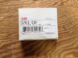ABB S261-C8 1P 8A 277VAC C Trip Curve DRM Current Limiting CB *NEW IN BOX!* - Picture 1 of 4