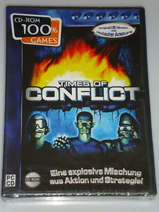 TIMES OF CONFLICT CD-ROM SPIEL NEU OVP 3D GRAFIKEN 100 MISSIONEN STRATEGIE KRIEG - Picture 1 of 1