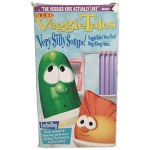 Vintage VHS Big Ideas VeggieTales Very Silly Songs Sing-Along Tape 30 Minutes - Picture 1 of 9