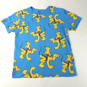 Camiseta Disney Mickey Co Plutón Estampada Completa Para Hombres Grande Azul Colorido Disneyland - Imagen 1 de 6