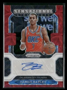 2021-22 Panini Prizm Sensational Signatures Choice Prizm #SS-DBZ Darius Bazley - Picture 1 of 2