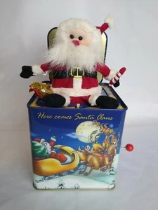 2001 FIRST EDITION Lazarus Dept Store Santa Jack-In-the-Box Tested Working - Picture 1 of 5
