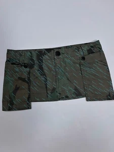 Diesel 55DSL Vintage Very Short Mini Camouflage Denim Skirt Y2K Size 24 ( XS ) - Picture 1 of 7