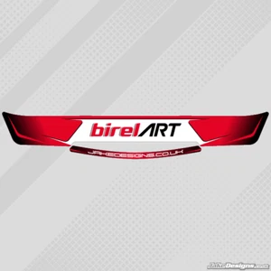 BIRELART 2018 STYLE HELMET VISOR STICKERS/STRIPS - KARTING - Picture 1 of 1