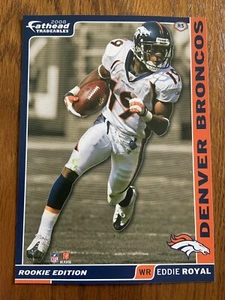 EDDIE ROYAL 2012 Denver Broncos uni Fathead Mini Card #R5 L@@K - Picture 1 of 2