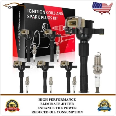 6 kits de bobinas de encendido y bujías para BMW 323i 323is 325Ci 325i 352i 352Xi 2,5 L Foto 1 de 4