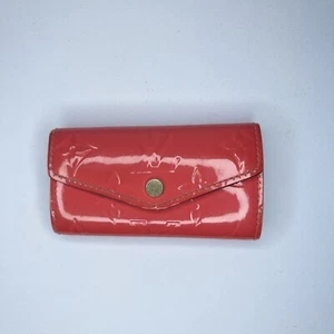 LOUIS VUITTONRose Litchi Monogram Vernis Multicles 4 NM Key Holder - Picture 1 of 14