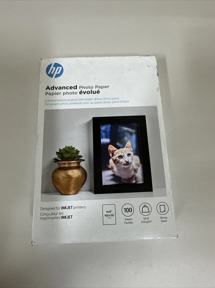 HP Advanced Glossy Photo Paper |100 Sheets | 4 x 6 in borderless | Q6638A - Image 1 of 1