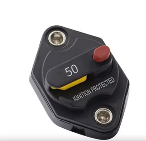 12V-32V Leistungsschalter 50A Schalter Einbauschalter Sicherung - Bild 1 von 3