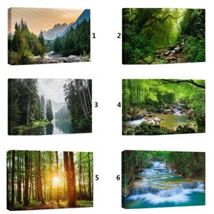 Wall26-Forest Nature Landscape Canvas Wall Art Framed Art Print - Picture 1 of 8
