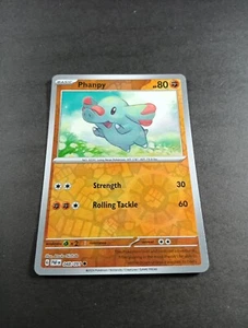 Pokemon Paldean Fates Phanpy Reverse Holo Common Card 048/091 NM - Picture 1 of 1
