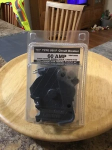 Connecticut elektrischer Typ UBI F Leitungsschutzschalter 60 AMP, dicke Serie zweipolig - Bild 1 von 6