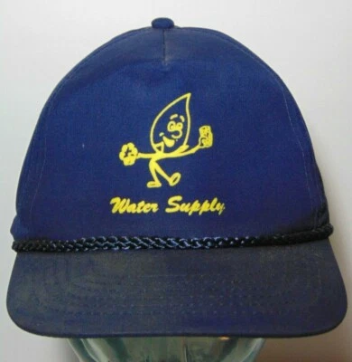 Antigua gorra gorra vintage de camionero snapback gráfico mascota hombre agua suministro de agua años 90 Foto 1 de 4