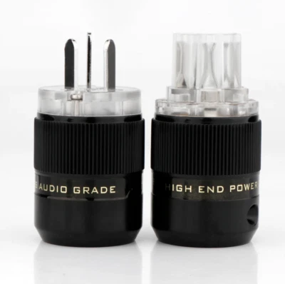 AU/NZ Version Power Plug Rhodium/Gold Plated Connector 15A Male Plug IEC 320 C15 - Image 1 of 4