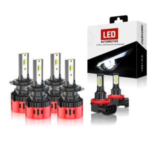 Combo White 6x LED Headlight Hi Low Beam Fog Light Bulbs For BMW 328i 2007-2016 - Picture 1 of 12