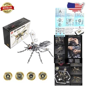 Engaging 3D Metal Hornet Model - DIY Puzzle for Adults and Collectors - Picture 1 of 11