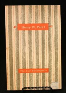 Henry IV, Partie 1 - The Yale Shakespeare - Tucker Brooke - 1947 - Livre de poche -GP12