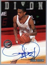 JUAN DIXON $60++ MINT MARYLAND WIZARDS ON CARD AUTO SP 2002 PRESS PASS AUTOGRAPH