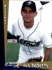 1999 Martinsville Astros Grandstand 23 Nick Roberts Annabella Utah Baseball Card