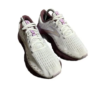 Brooks Womens Glycerin 20 1203691B168 White Running Shoes Sneakers Size 10 B - Picture 1 of 10