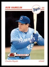 1991 Line Drive AAA Bob Hamelin Omaha Royals #336