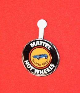 1969 vintage Mattel Hot Wheels PEEPING BOMB Redlines Metal Button Badge Pin tin