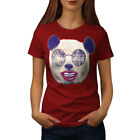 Wellcoda Paradise Panda Animal Womens T-shirt, Cool Casual Design Printed Tee