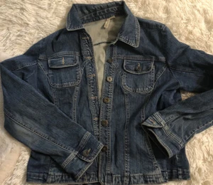 "Chaqueta vaquera St Johns Bay talla grande elástica con botones abrigo para mujer 38"" pecho" - Imagen 1 de 9