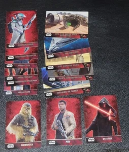 Star Wars Topps Card Lot - Force Awakens, Rogue One - Includes Stickers / Art - Picture 1 of 8