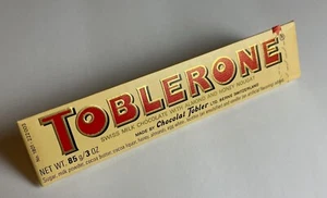 TOBLERONE Chocolate Candy Bar Envolvedora Caja De Colección Embalaje De Alimentos - Imagen 1 de 3