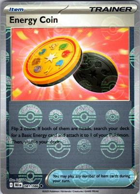 Energy Coin Pokeball Pattern 081/086 SV: Black Bolt Uncommon - NM - Image 1 of 2