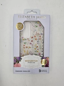 NUEVA Funda Elizabeth James Bridgerton para Samsung Galaxy S24 Transparente Floral Femenina - Imagen 1 de 4