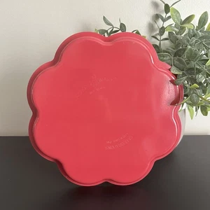 Nordic Ware Color RED Scallop Flower 2.5 cup Thin LAYER CAKE PAN Celebrations - Picture 1 of 6