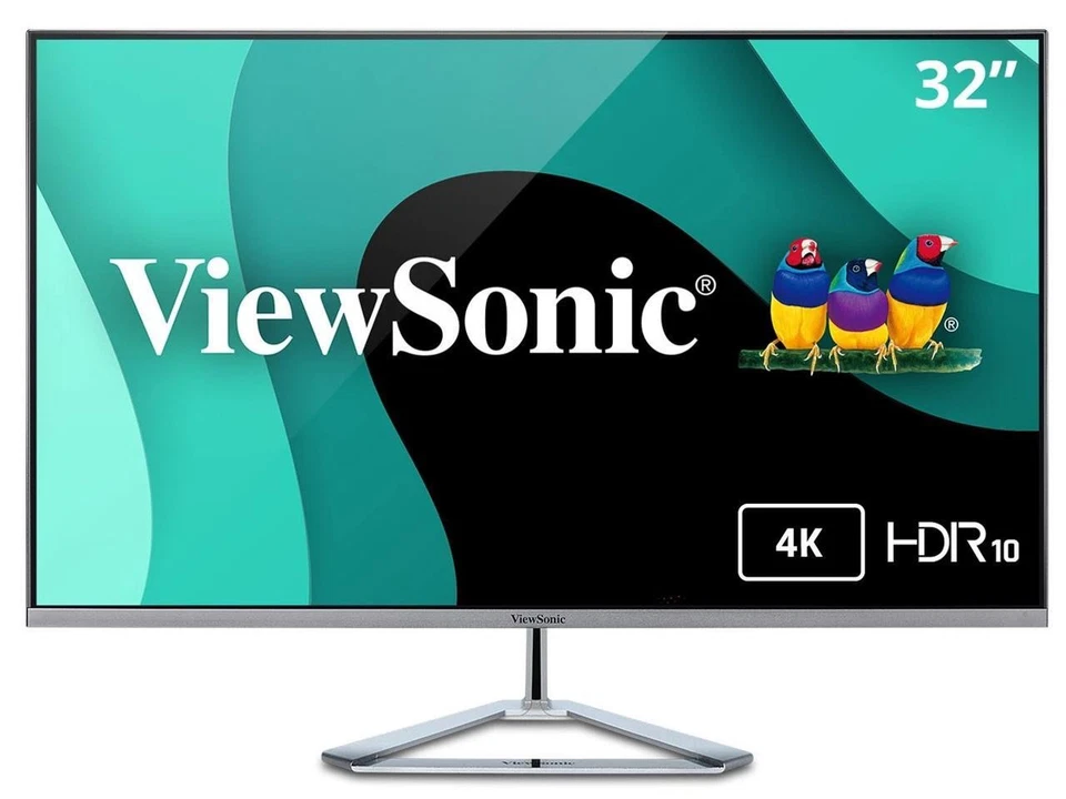 ViewSonic 31.5" (Viewable) 60 Hz VA UHD Monitor 8 ms Flat Panel VX3276-4K-MHD - Image 1 of 4
