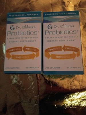 FÓRMULA PROFESIONAL PROBIÓTICA DR. OHHIRA'S 60 y 30 Cápsulas Total 120 Cápsulas Exp 7/27 Foto 1 de 4