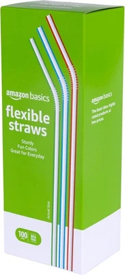 Amazon Basics Disposable Striped Large Pack (Single), Blue, Green, Red  - Image 1 of 4