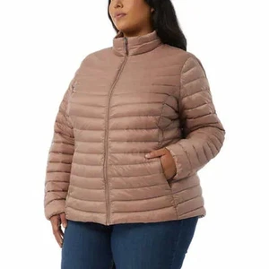 32 Degrees Womens Down Jacket XXL Metallic Taupe Packable Puffer Coat NWT - Picture 1 of 5