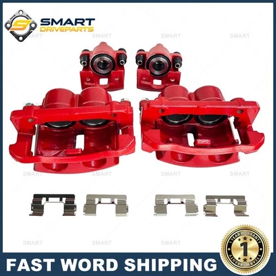For 2005 - 2008 Ford F-150 Lincoln Mark LT Front and Rear Disc Brake Caliper Red - Image 1 of 4