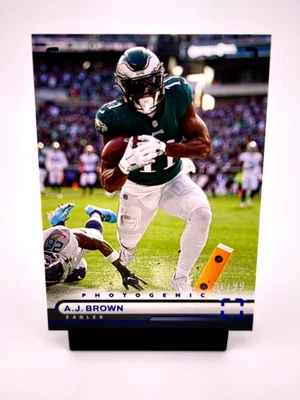 AJ Brown /99 BLUE Photogenic 2022 Panini Chronicles NFL Philadelphia Eagles - Image 1 of 2